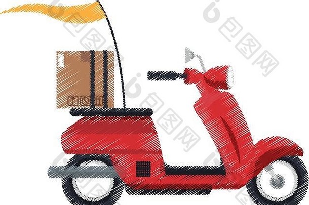 踏板车摩托车图标