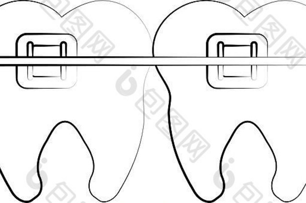 牙科图标图像