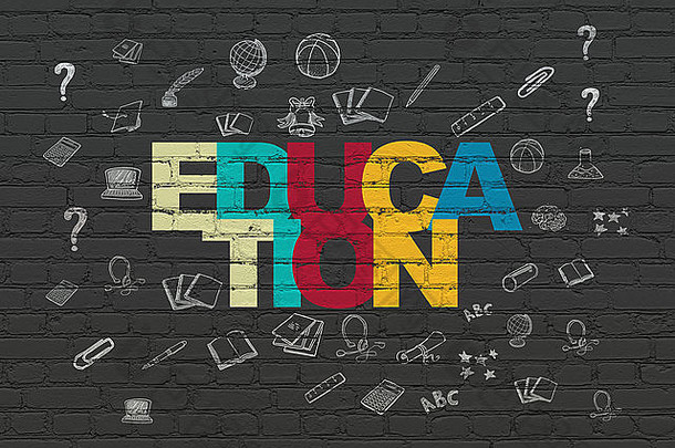 教育概念教育墙背景