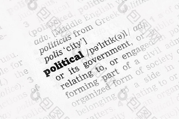 政治字典定义单词软焦点