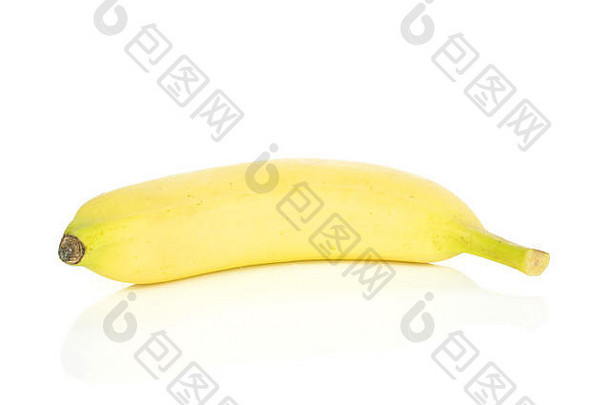 新鲜的黄色的香蕉孤立的白色背景