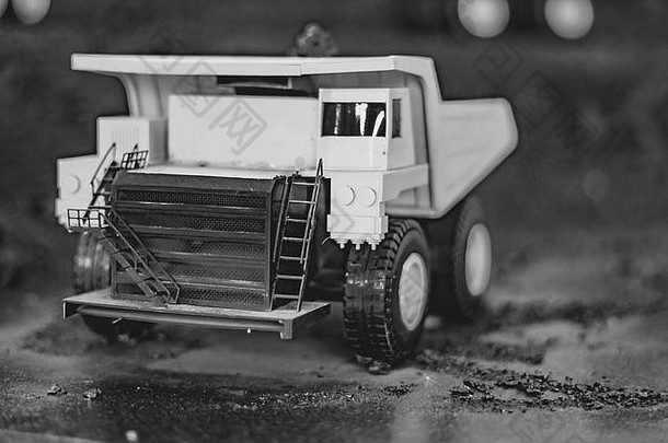 玩具卡车风景煤炭矿业展览