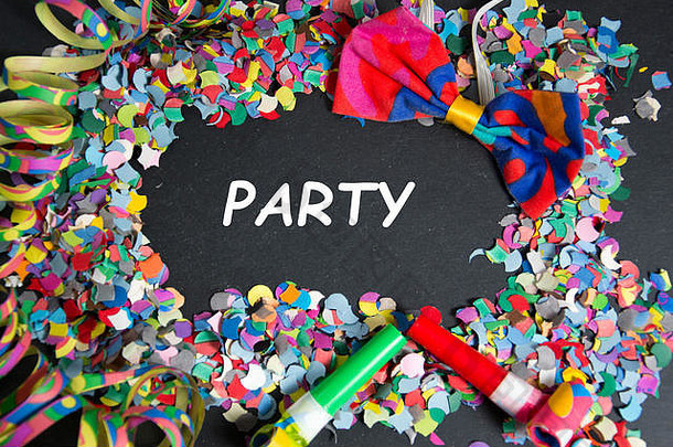 色彩斑斓的聚会，派对装饰