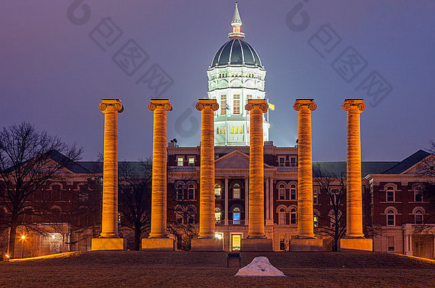 列前面大学密苏里州建筑哥伦比亚密苏里州美国