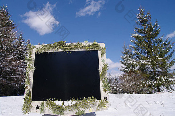 装饰屏幕雪景观