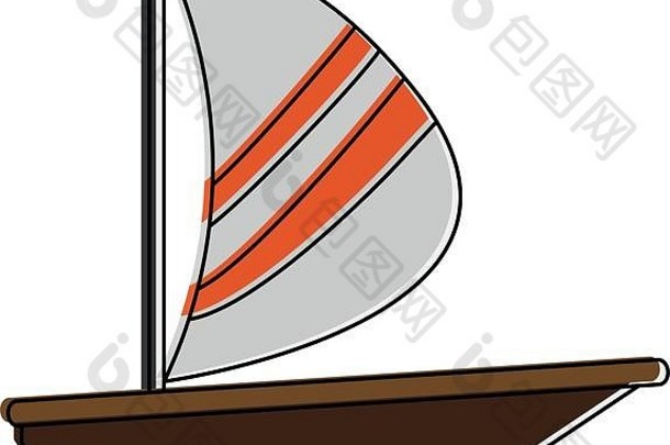 旅行帆船象征