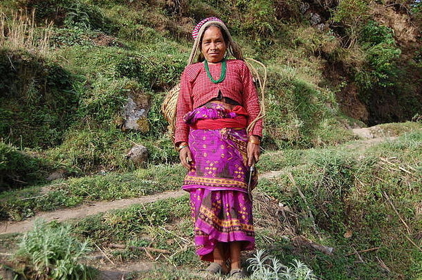 偏远的尼泊尔