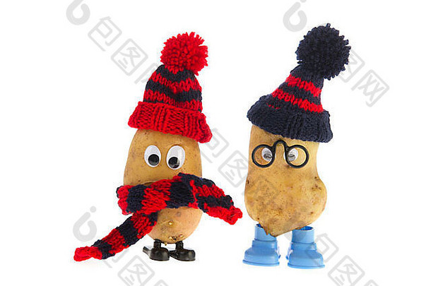 有趣的土豆头冬天装