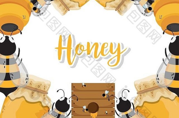 农场新鲜的蜂蜜