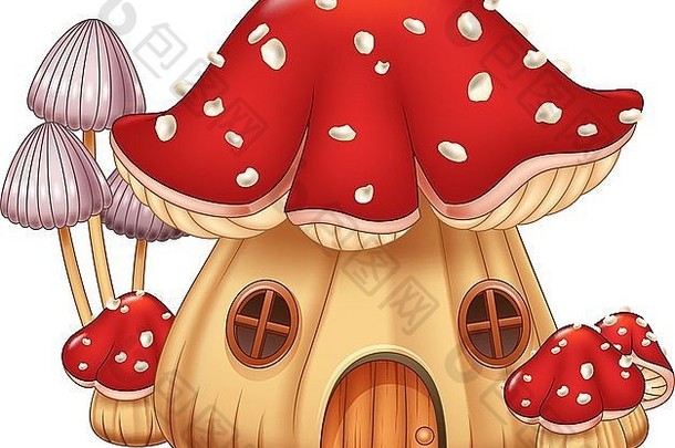 插图蘑菇房子