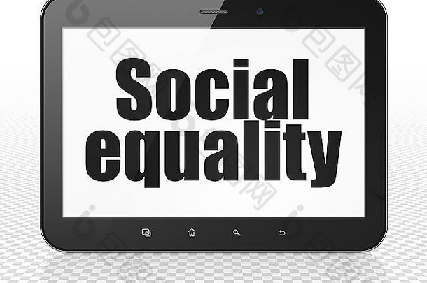 政治概念平板电脑电脑社会平等