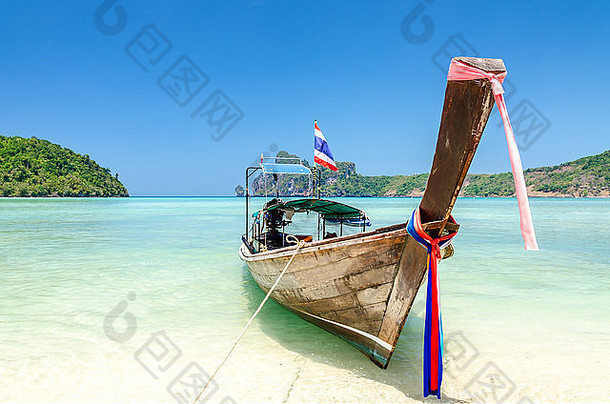 长尾船斐斐岛泰国