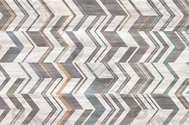 木墙色彩斑斓的无缝的单色锯齿形模式摘要几何木背景木墙艺术