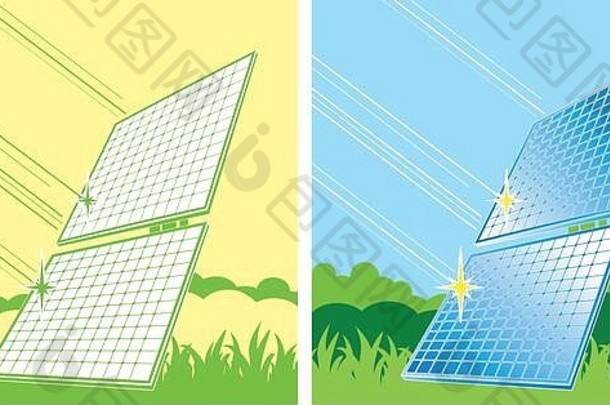 太阳能面板颜色替代能源来源