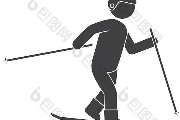 滑雪体育运动极端的