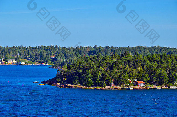 瑞典定居点小岛斯德哥尔摩群岛波罗的海海瑞典