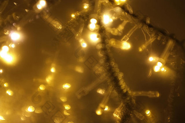 模糊灯散景节日设计背景圣诞节快乐一年