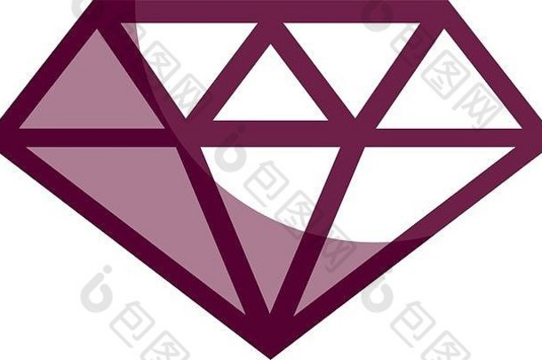 轮廓奢侈品钻石玻璃宝石