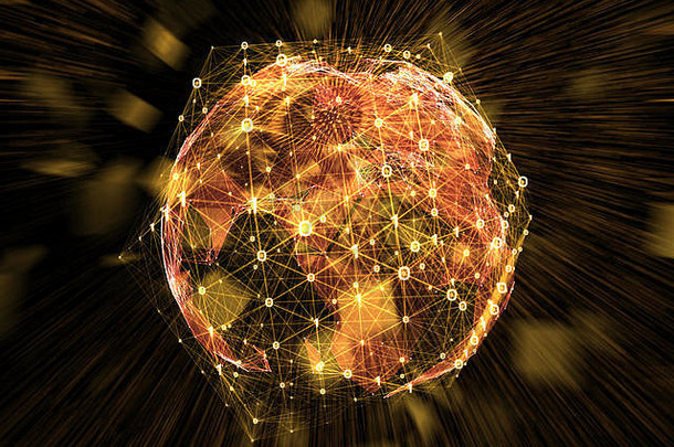 未来数字互联网技术网络连接数据传输