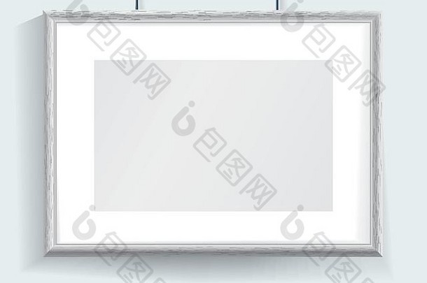水平向量灰色边境框架图片证书向量毯子室内打印
