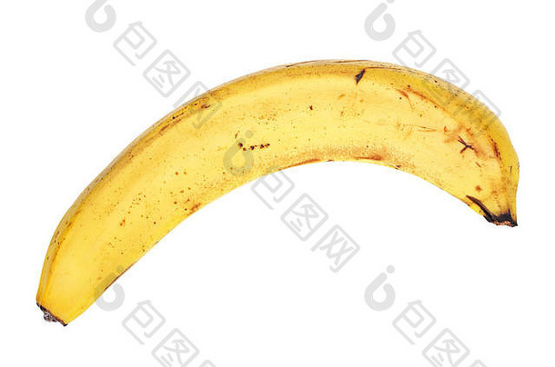 坏香蕉孤立的白色背景