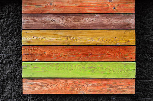彩色的画董事会木板材桌子上表面纹理