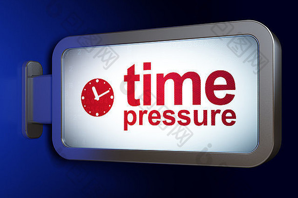 时间轴概念时间压力时钟广告牌背景
