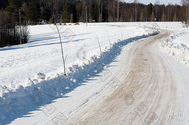 雪农村路芬兰