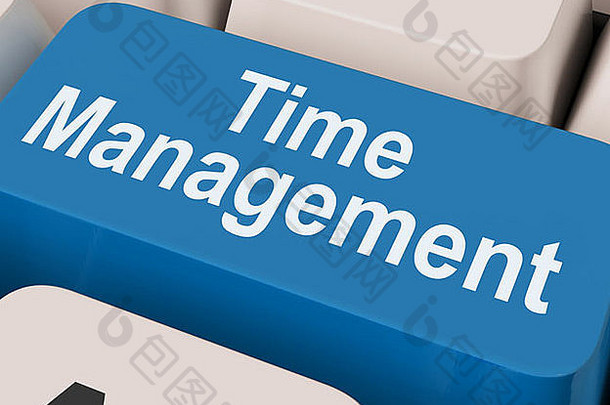 时间管理关键显示组织时间表在线