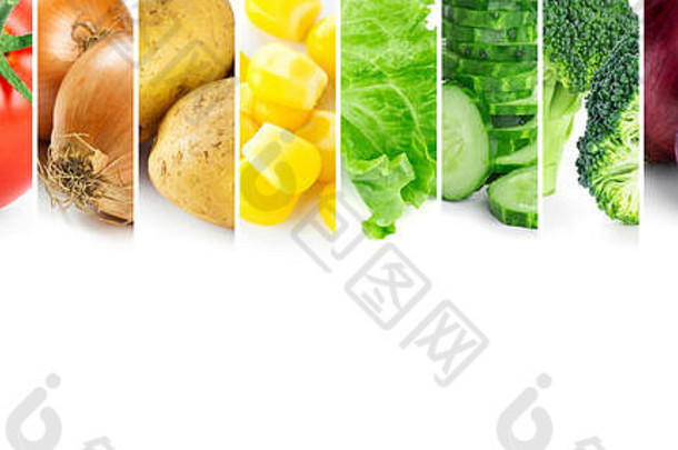 蔬菜健康的食物概念新鲜的食物