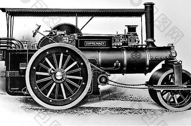 霸主地位格林儿子蒸汽辊引擎拖拉机牵引引擎机车煤炭权力