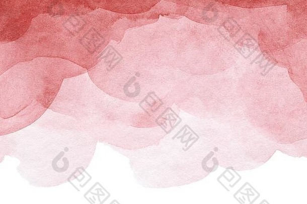 红色的摘要水彩背景纹理背景网络横幅设计
