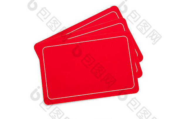 红色的空白卡消息