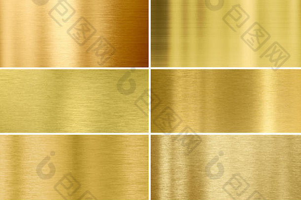 黄金黄铜刷金属纹理