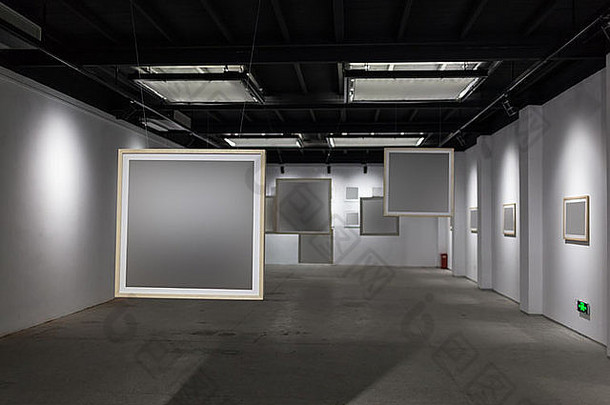 艺术画廊空白框架
