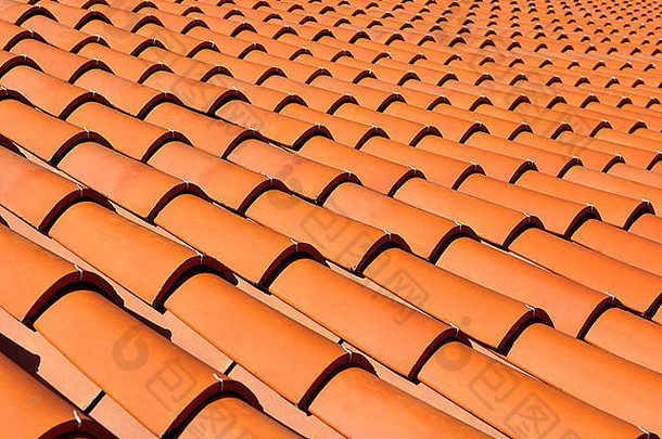 橙色<strong>屋顶</strong>瓷砖使陶瓷材料