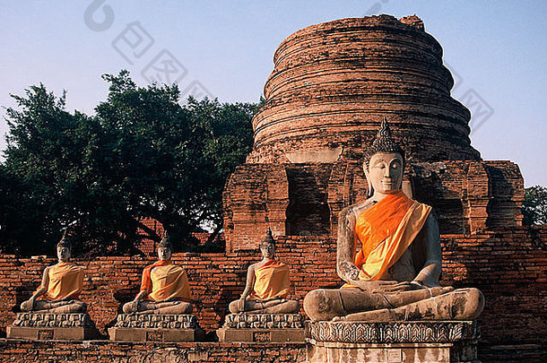 雕像佛captive世纪佛教寺庙泰国
