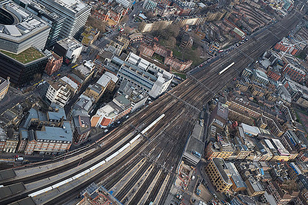 伦敦桥站空中视图