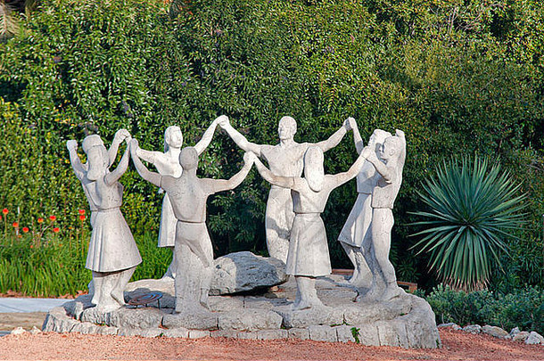 sardana雕像蒙特juic巴塞罗那加泰罗尼亚西班牙