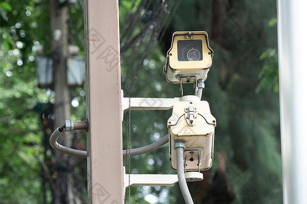中央电视台安全相机安装村安全警卫监控监测坏的事情发生