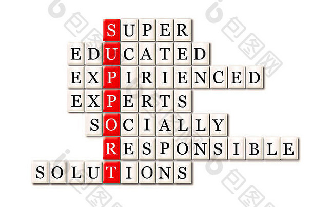客户支持concept-super受过教育的expirienced专家社会负责任的