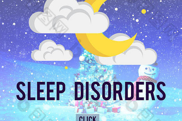 睡眠障碍打扰失眠抑郁症概念