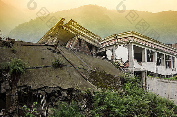 损害建筑伟大的四川地震汶川地震