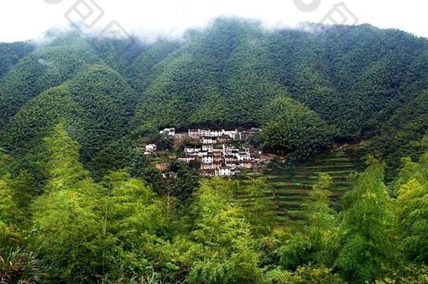 古老的村深山mukeng村易县县黄山城市安徽省中国著名的旅游目的地