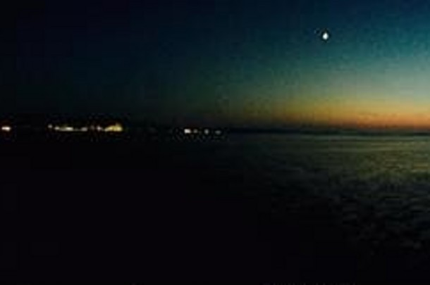 伊比沙岛结束日落晚上