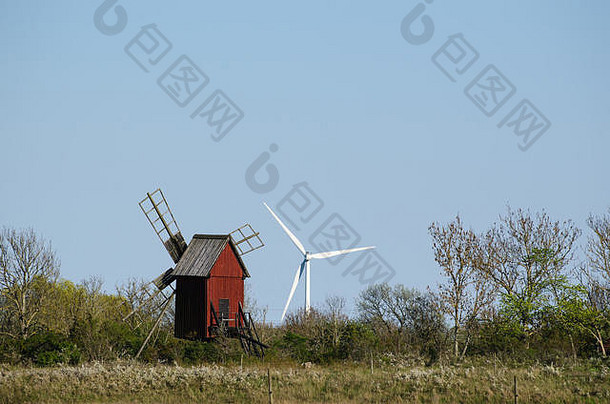 技术发展形式木风车涡轮风车
