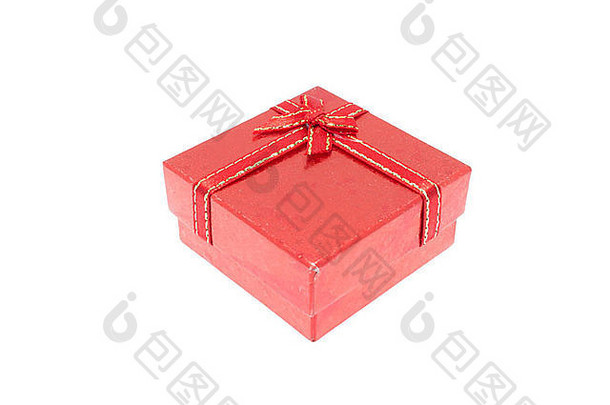 红色的礼物盒子圣诞节感恩节生日假期一年重要的节日