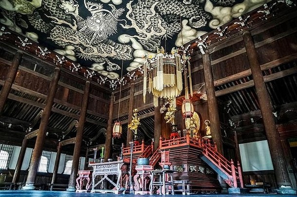 双胞胎龙绘画天花板hatto讲座大厅建仁寺寺庙junsaku小泉这个《京都议定书》日本