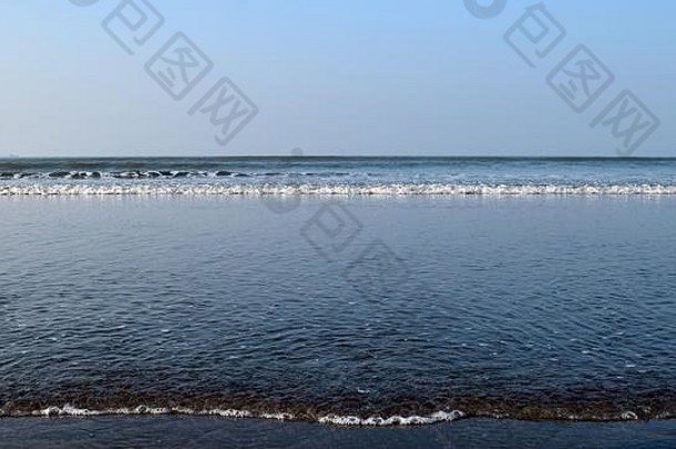 海波海滩世界最长的海海滩考克斯的集市孟加拉国