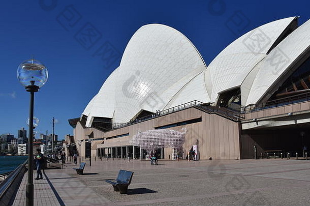 悉尼澳大利亚2月更大的生活灯笼形状猪中国人星座动物歌剧房子庆祝中国人月球